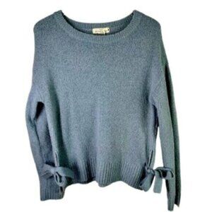 L.O.G.G. By H&M | Powder Blue Crew Neck Tie Bow On Side Knit Sweater Size XS